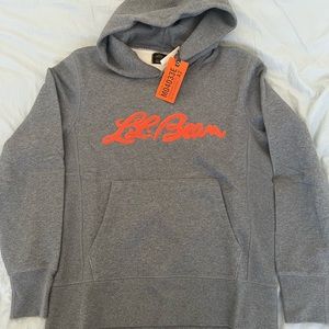 L.L. Bean x Todd Snyder Embroidered Hoodie, Grey heather, Size M
